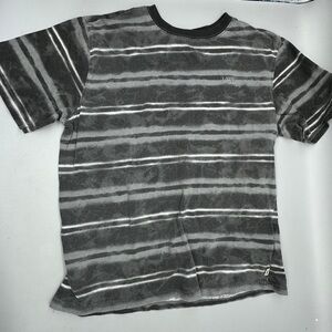 Vans Kids Black and Gray Striped Tee